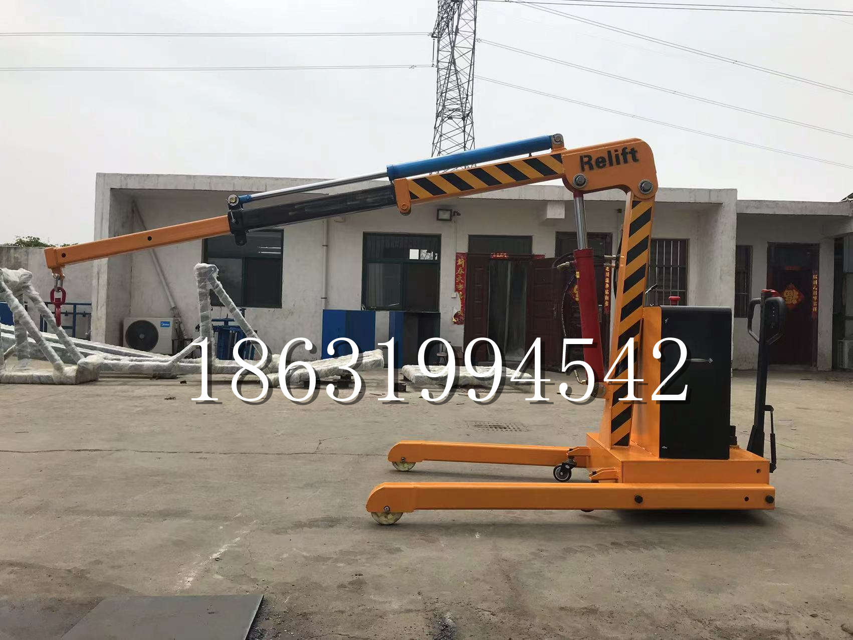 卓资县久征定做3吨三轮随车吊 农用园林绿化移树吊 平板工程用小吊机